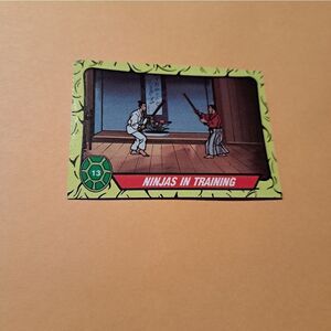1989 Topps TMNT Ninjas In Training Trading Card 13 Teenage Mutant Ninja Turtles